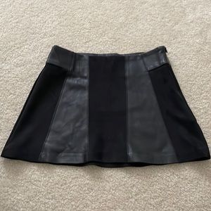 Zara Leather&Suede Skirt